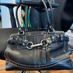 Coach pebbled leather purse